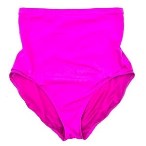 Spanx Core High Rise Bottoms Sz 18 Brief Swim Bottom Shapewear Pink Neon